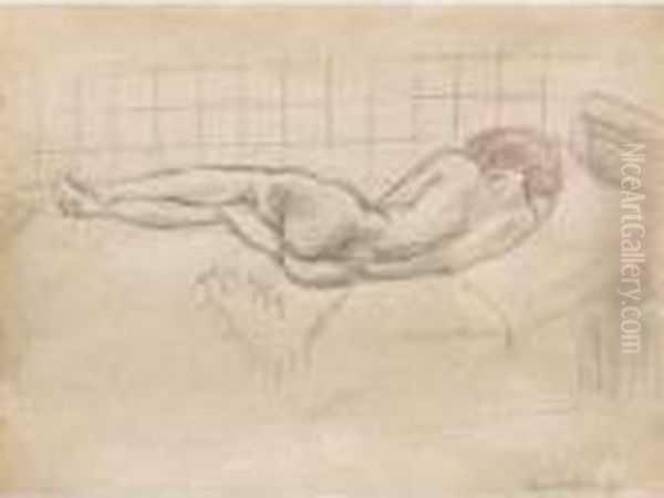 Nu Allonge Oil Painting by Henri Matisse