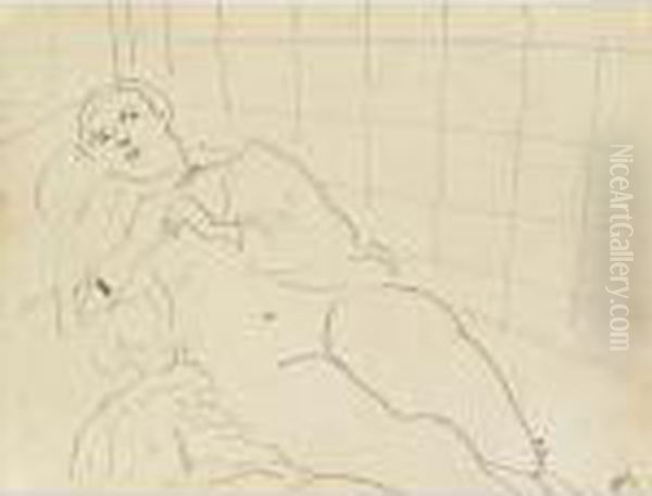 Nu Sur Meridienne Oil Painting by Henri Matisse