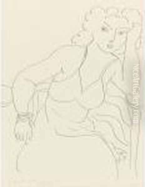 Femme Assise Oil Painting by Henri Matisse