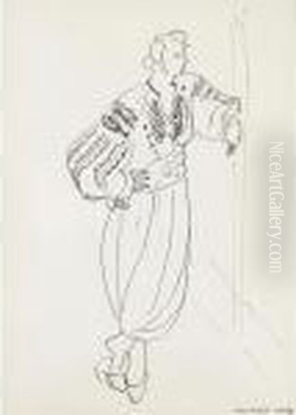 La Blouse Roumaine - Odalisque Debout Oil Painting by Henri Matisse