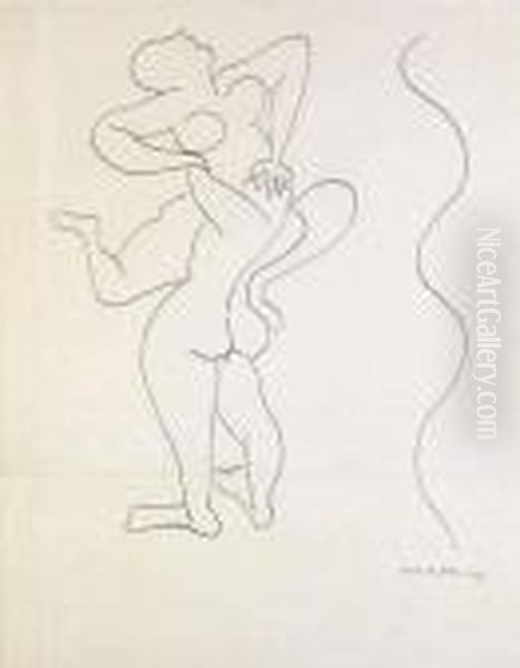 Couple De Danseurs Oil Painting by Henri Matisse