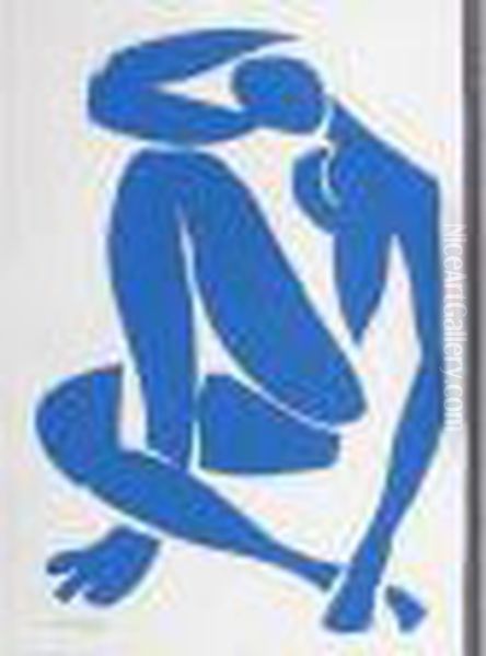 Nu Bleu Oil Painting by Henri Matisse