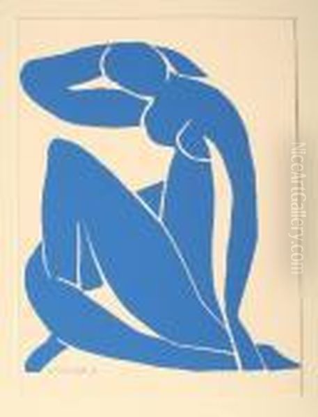 Nu Bleu Oil Painting by Henri Matisse