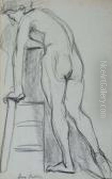 Study Of A Nude From Behind. Oil Painting by Henri Matisse