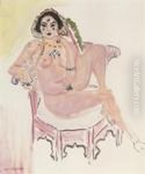 Nu (maeght 1505) Oil Painting by Henri Matisse