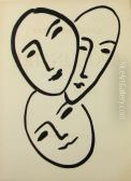 Andre Rouveyre. Apollinaire Oil Painting by Henri Matisse