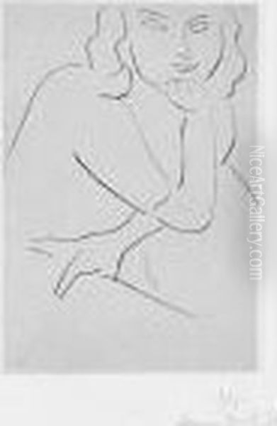 Jeune Femme Aux Yeux Transparents. 1937 Oil Painting by Henri Matisse