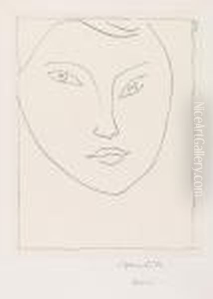 Portrait De Claude D Oil Painting by Henri Matisse