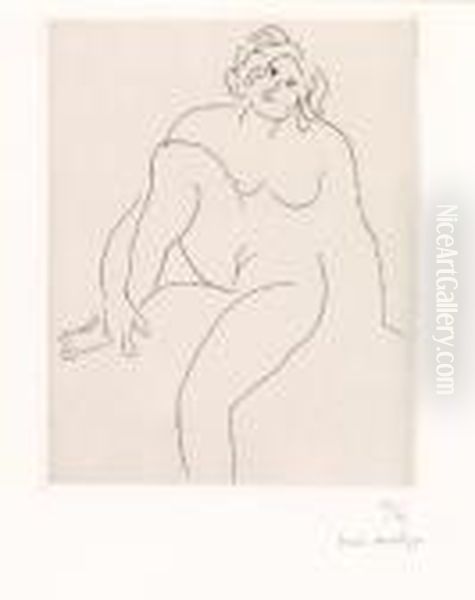 Nu Assis Oil Painting by Henri Matisse