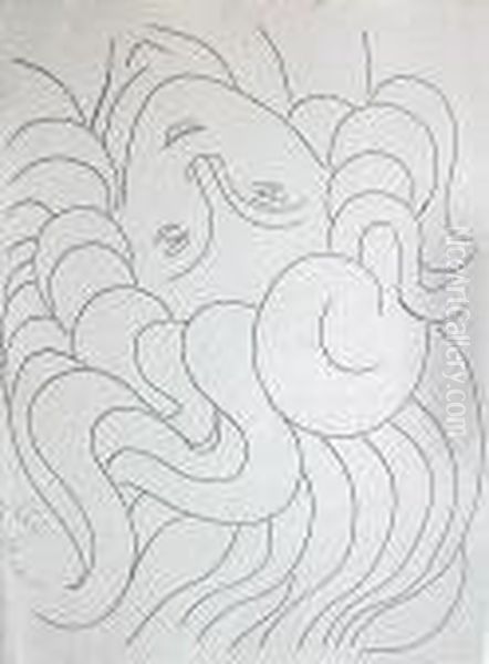 Poesies De Mallarme - 10 Hors-texte Sur Chine Volant Oil Painting by Henri Matisse