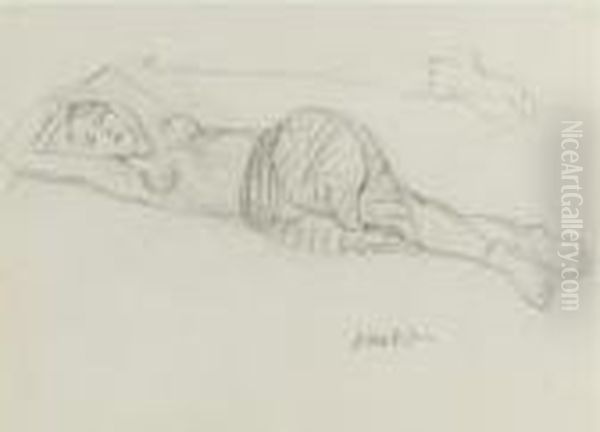 Odalisque Couchee Oil Painting by Henri Matisse