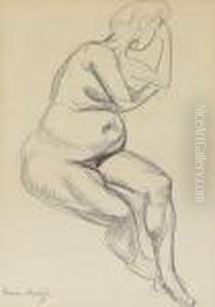 Femme Nue Enceinte Assise Oil Painting by Henri Matisse