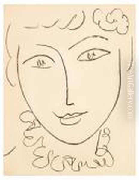 Tete De Femme (d.670) Oil Painting by Henri Matisse