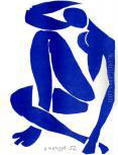 Nu Bleu Ii Oil Painting by Henri Matisse
