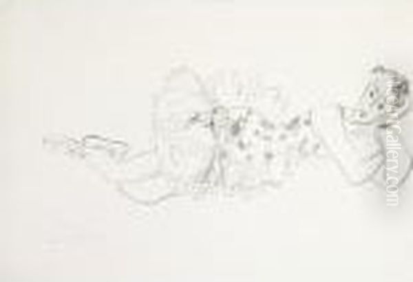 Danseuse Allongee, Tete Accoudee (d. 486) Oil Painting by Henri Matisse