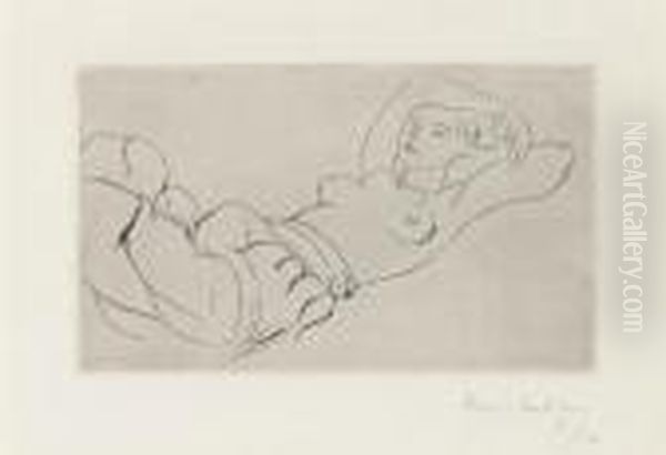 Odalisque Couchee (d. 109) Oil Painting by Henri Matisse