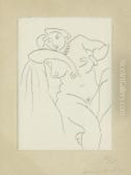 Nu Assis Au Collier De Perles (d. 148) Oil Painting by Henri Matisse