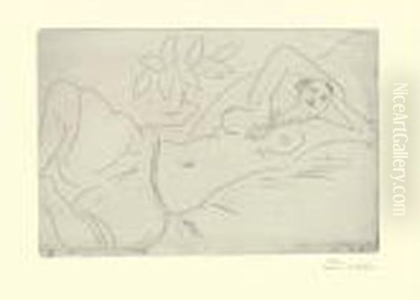 Odalisque Couchee (d. 86) Oil Painting by Henri Matisse