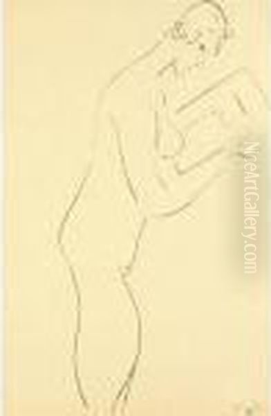 La Lecture, Nu De Profil (d. 408) Oil Painting by Henri Matisse