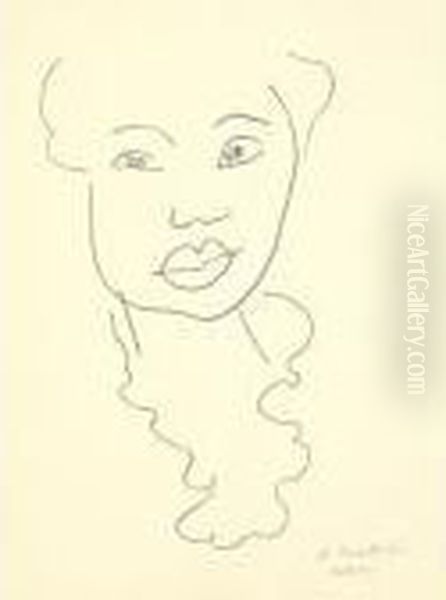 Martiniquaise Au Decollete (d. 622) Oil Painting by Henri Matisse