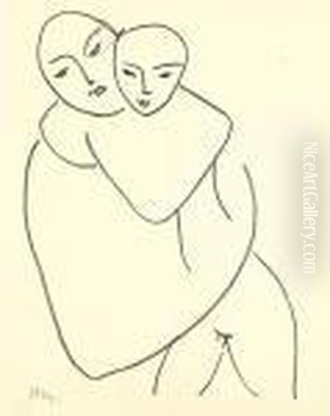 Vierge Et Enfant (d. 649) Oil Painting by Henri Matisse