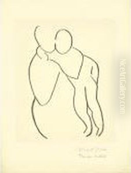 Vierge Et Enfant Sans Indication Des Visages I (d. 651) Oil Painting by Henri Matisse