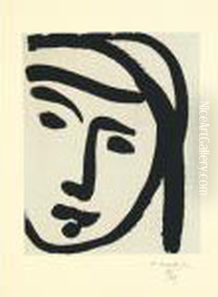 Bedouine Au Large Visage (d. 780) Oil Painting by Henri Matisse