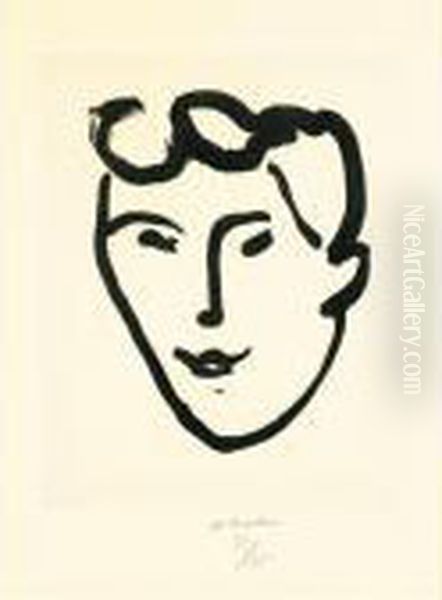 Masque Aux Rouleaux (d. 789) Oil Painting by Henri Matisse