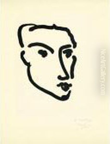 Nadia, Visage De Trois-quarts (d. 795) Oil Painting by Henri Matisse