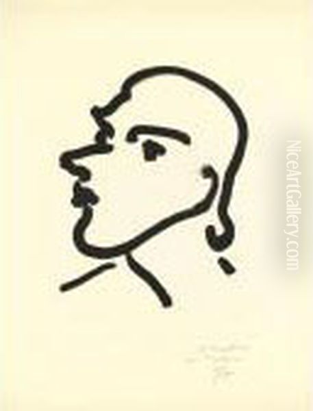 Nadia De Profil (d. 804) Oil Painting by Henri Matisse