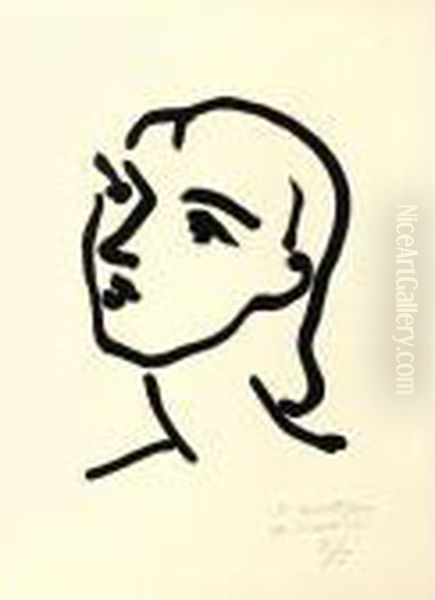 Nadia Aux Cheveux Lisses (d. 805) Oil Painting by Henri Matisse