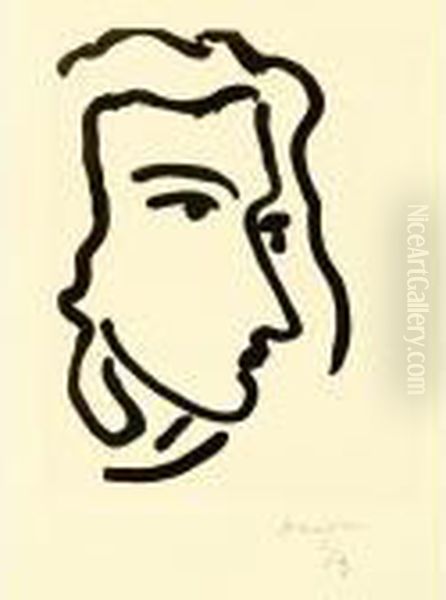 Nadia Regardant A Droite (d. 809) Oil Painting by Henri Matisse
