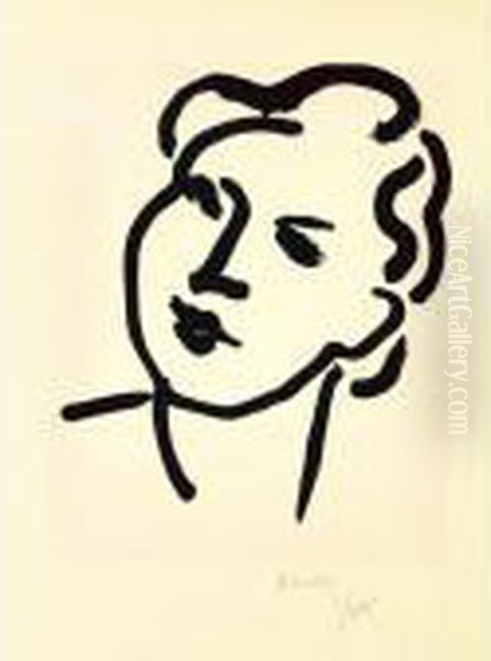 Nadia Au Visage Rond (d. 808) Oil Painting by Henri Matisse