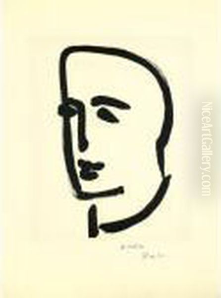 Jeune Etudiant De Profil (d. 823) Oil Painting by Henri Matisse