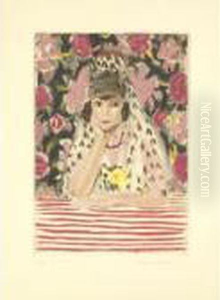 Espagnole A La Mantille (d. Ii; Ginestet &amp; Pouillon E 645) Oil Painting by Henri Matisse
