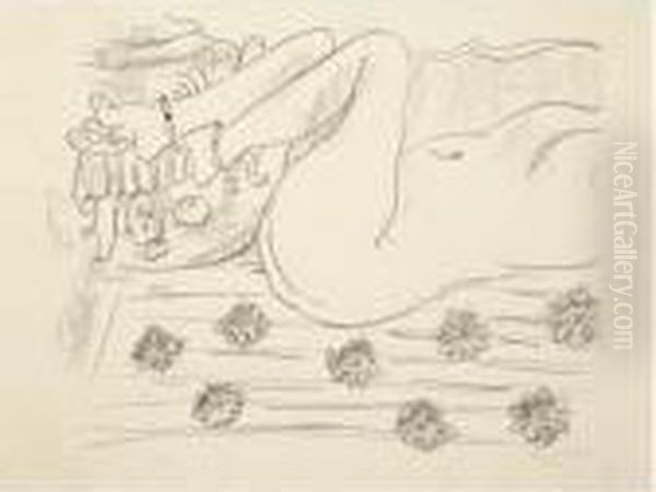 Nu. Etude D'un Mouvement De Jambes (d. 501) Oil Painting by Henri Matisse