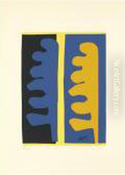 Cut Out Composition Oil Painting by Henri Matisse