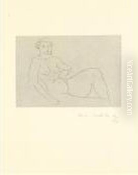 Nu - Feline Oil Painting by Henri Matisse