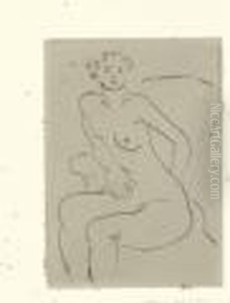 Nu Au Fauteuil, Main Gauche Derriere Le Dos Oil Painting by Henri Matisse