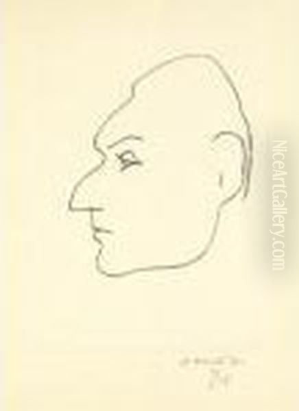 Henry De Montherlant (d. 540) Oil Painting by Henri Matisse