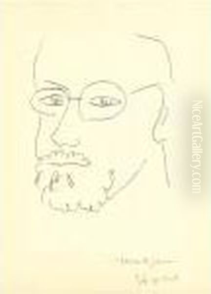 Autoportrait De Trois-quarts Oil Painting by Henri Matisse