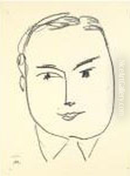 Pierre Demarne: Portrait Oil Painting by Henri Matisse