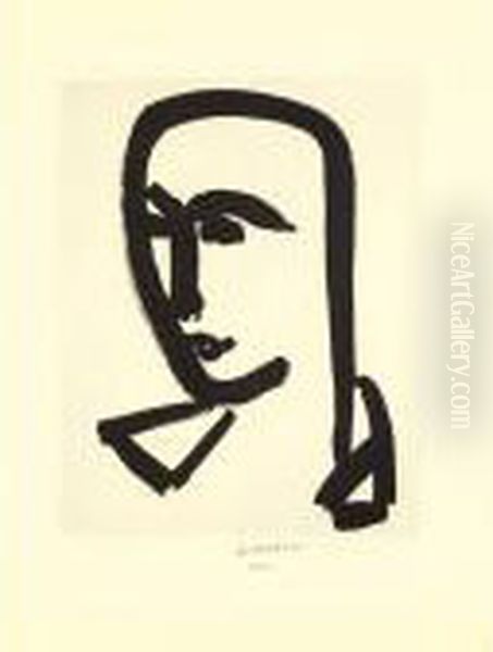 Jeune Etudiant De Trois-quarts Oil Painting by Henri Matisse