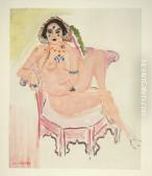 Nu (m.1505) Oil Painting by Henri Matisse
