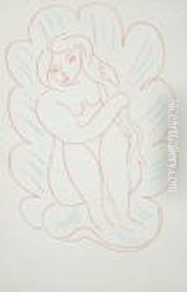 Seated Nude (d.m.28) Oil Painting by Henri Matisse