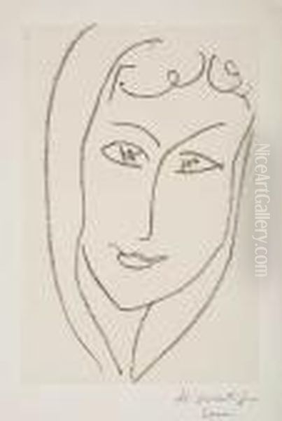 Tete De Femme Oil Painting by Henri Matisse