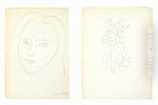 A La Memoire De Angela Lamotte; Untitled (female Portrait) Oil Painting by Henri Matisse