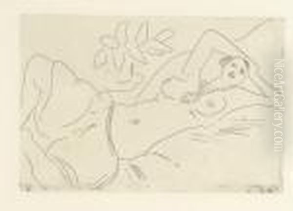 Odalisque Couchee (d. 86) Oil Painting by Henri Matisse