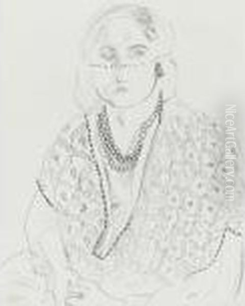 Femme A La Voilette Oil Painting by Henri Matisse