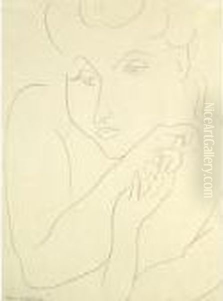 Tete De Femme Oil Painting by Henri Matisse